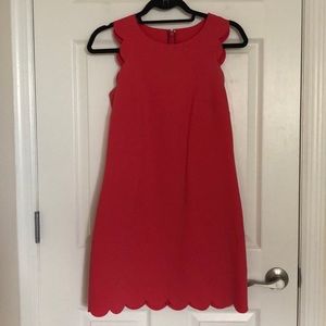 J Crew Scalloped Pink Dress